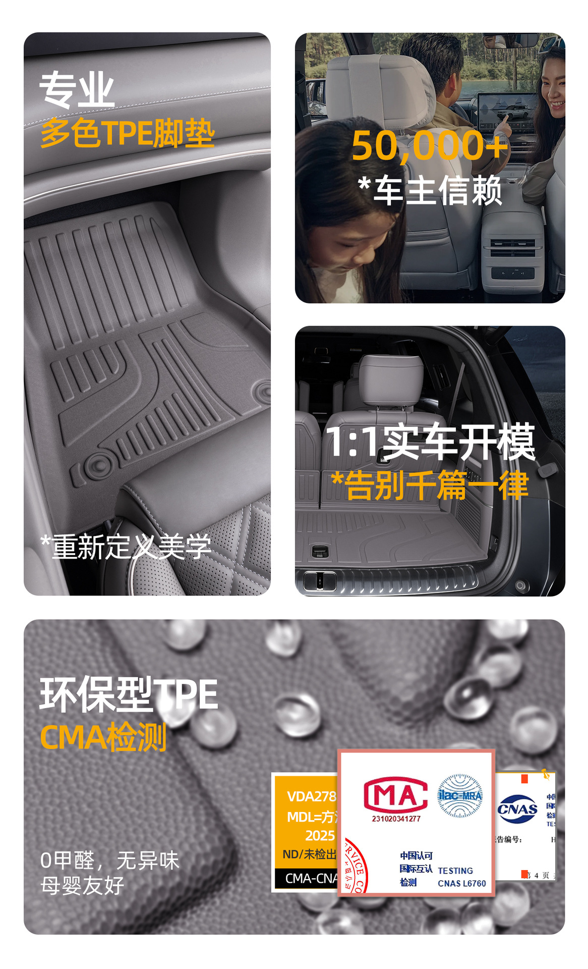 Suitable for Nio ES8, 26 models, custom-made for third-generation vehicles, brand new interior floor mats, TPE car mats