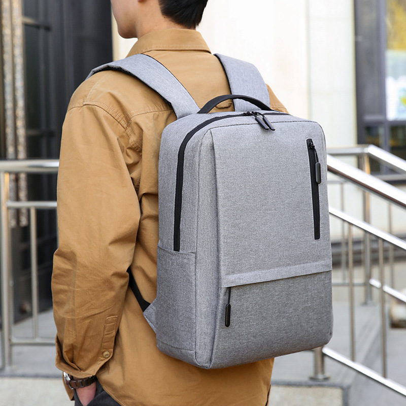 Nueva mochila de negocios simple mochila de hombres de alta capacidad mochila de estudiantes de secundaria mochila de computadora mochila de viaje ligera