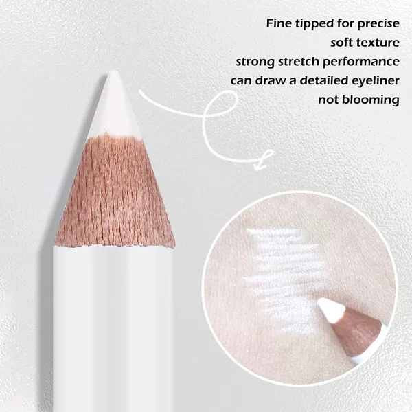 Cross-border log matte pure white eyeliner rubber pen does not faint extremely fine inner eyeliner eyelid down to lying silkworm pen