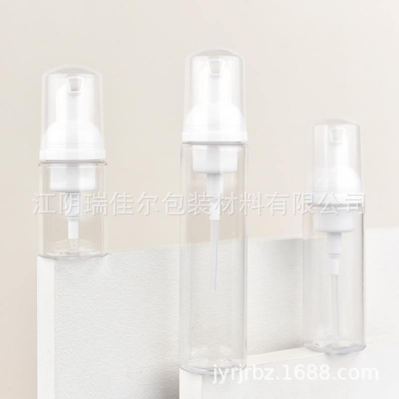 现货 PET圆柱慕斯泡沫瓶起泡瓶洗手液瓶旅行出差用分装瓶化妆品瓶
