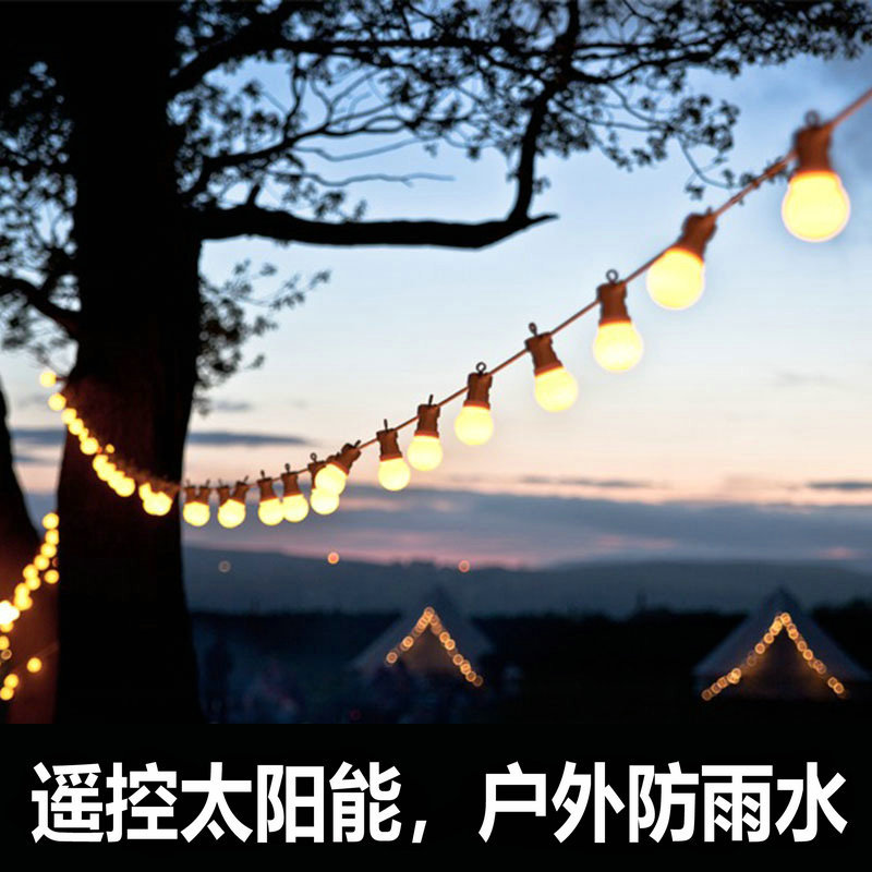 G50 lámpara de lámpara LED al aire libre lámpara de lámpara colgante a prueba de lluvia balcón decoración de Navidad a prueba de agua