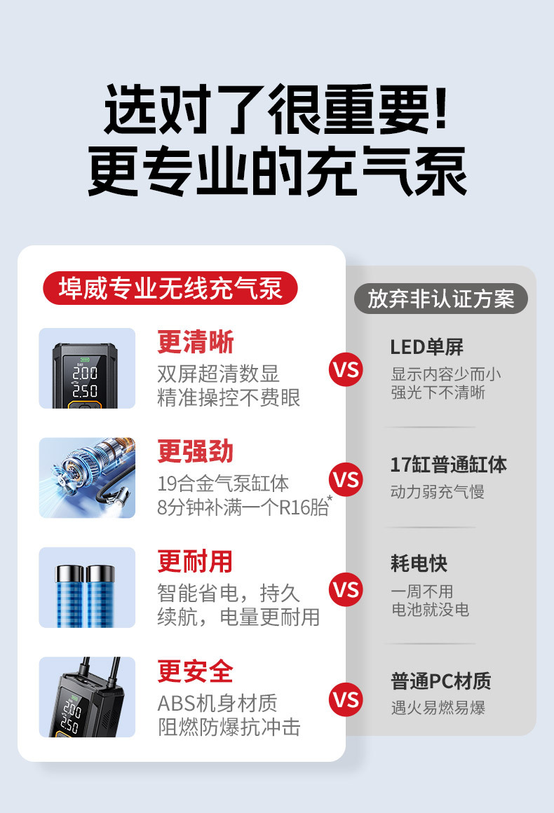 Buwei BUWEI car inflator wireless electric inflator car road car tire inflation tire pressure measurement