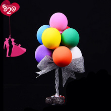【代发专区】车载七彩蝴蝶结气球摆件】【包邮】装饰黏土简约其他
