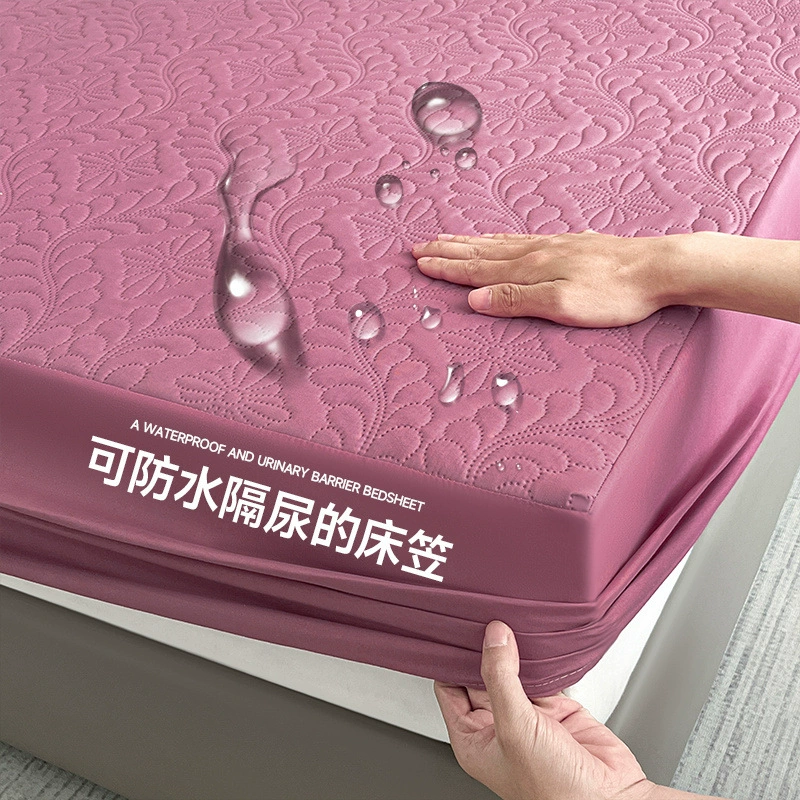 Waterproof quilted sheet, mattress, dustproof protective cover, bedspread, increased thickness