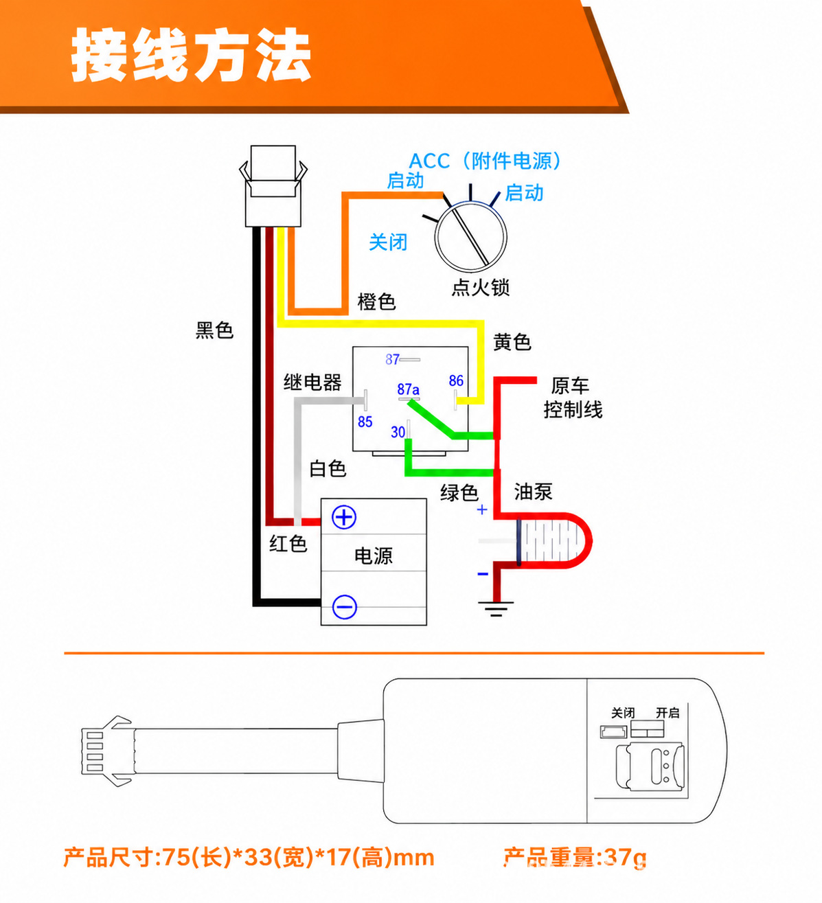 Global International Version T89-2G&4G Wired GPS Locator for Cars, Trucks, and Motorcycles