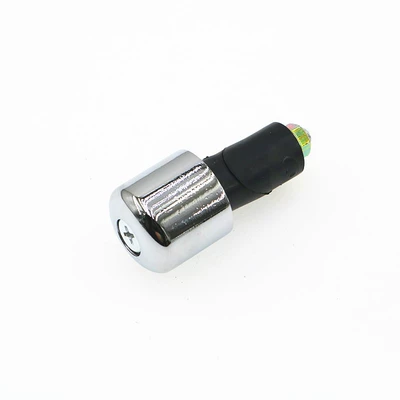 Motorcycle Handlebar Solid Iron Plug Modified Universal Faucet Anti-Fall Throttle Handle Grip Balance Plug (Motosiklet ləvazimatları və aksesuarları) - trumpet-handle-iron-white-one
