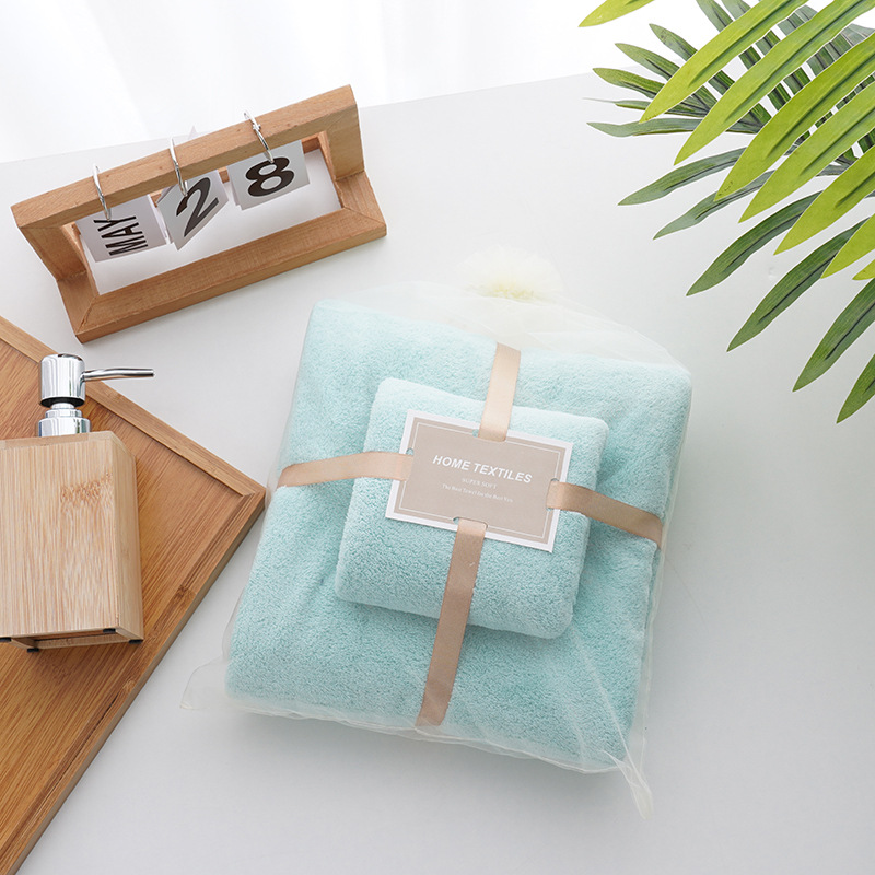 toallas de coral de alta densidad toallas de baño set engrosado suave absorción de agua color sólido toallas de mano mano mano mano fábrica regalos al por mayor