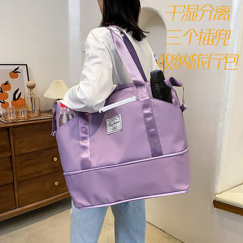 Bolsa de viaje de corta distancia simple ocio deportes fitness bolsa estilo coreano gran capacidad bolsa de hombro escalable estudiante ocio bolsa