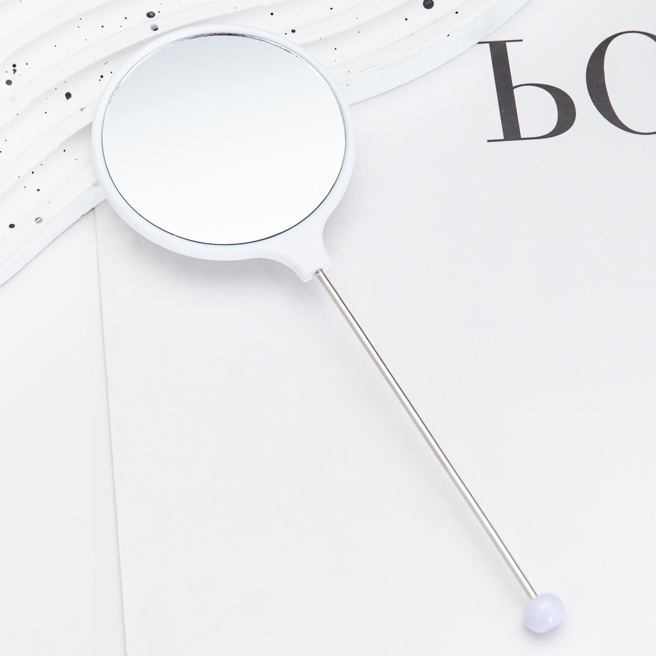 Espejo portátil de alta definición, espejo de mano, espejo de mano, espejo de maquillaje de mango especial para niñas