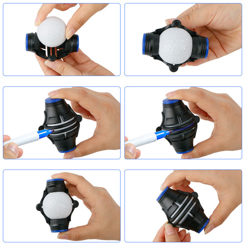 New golf line marker 360 degree putter alignment line drawing template tool golf ball marker cross-border hot sale