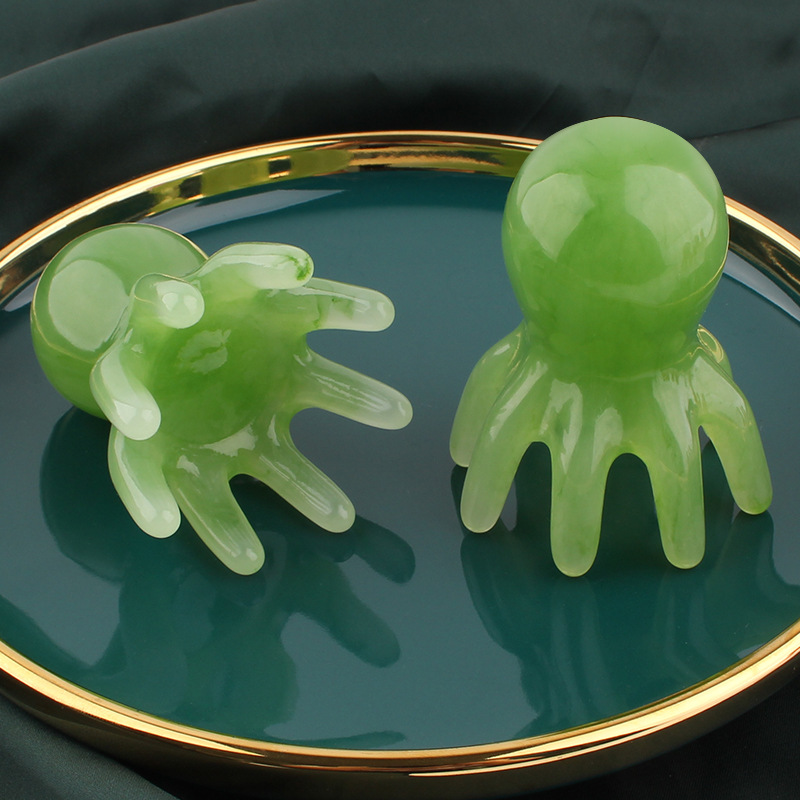 Pein de masaje de pulpo de ocho garras de cabeza masajeador de meridianos agarrar puntos de acupuntura