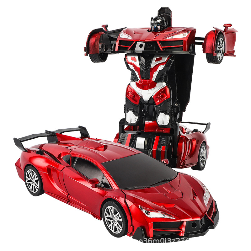 Control remoto eléctrico transfronterizo para niños juguetes de automóviles de deformación de niños robot de control remoto juguetes al por mayor