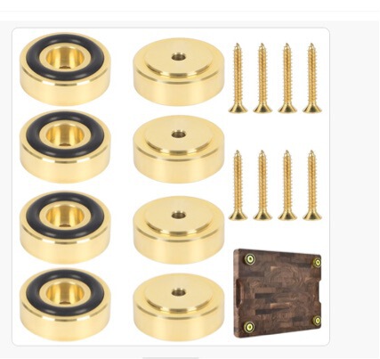 Brass Cutting Board Speaker Shock-Absorbing Feet Cd Tube Amplifier Computer Furniture Cutting Board Non-Slip Heightening Shock-Absorbing Pads Brass Cutting Board Speaker Shock-Absorbing Feet Cd Tube Amplifier Computer Furniture Cutting Board Non-Slip Heightening Shock-Absorbing Pads