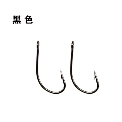 鱼钩大眼马口钩4#-12#单钩锋利倒刺钩尖鱼钩路亚渔具