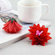 批发仿真菊花花朵 蝴蝶花芯 假花手工DIY头饰发饰节日装饰花头