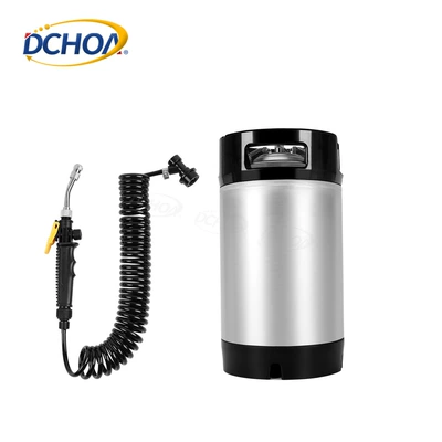 Portable car washer Pressure Watering Can Transparent - silver-95l