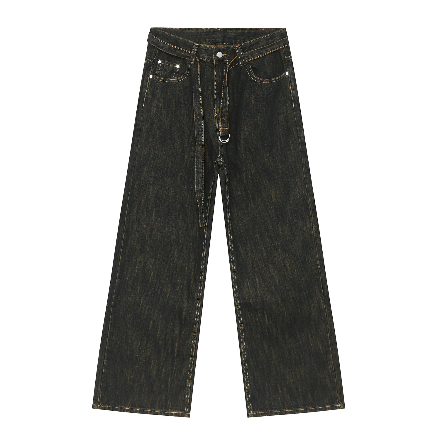 Retro Yellow Pantalones