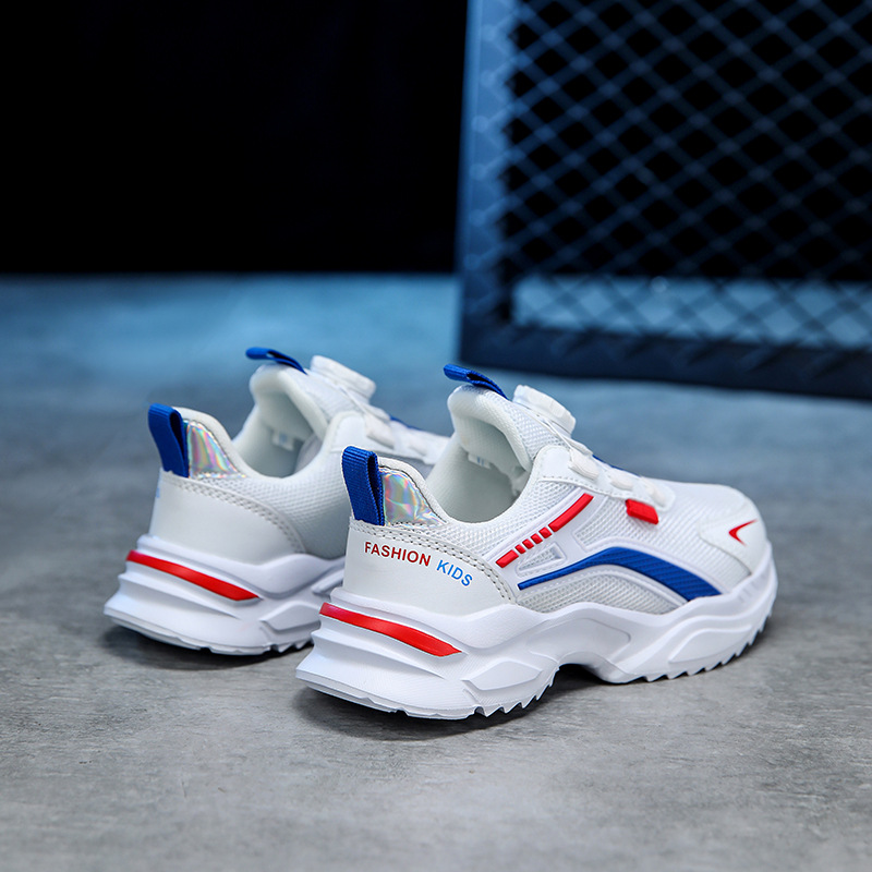 Boys' mesh sneakers 2023 autumn new girls' casual small white shoes children's lightweight breathable running mesh shoes_voghion.com