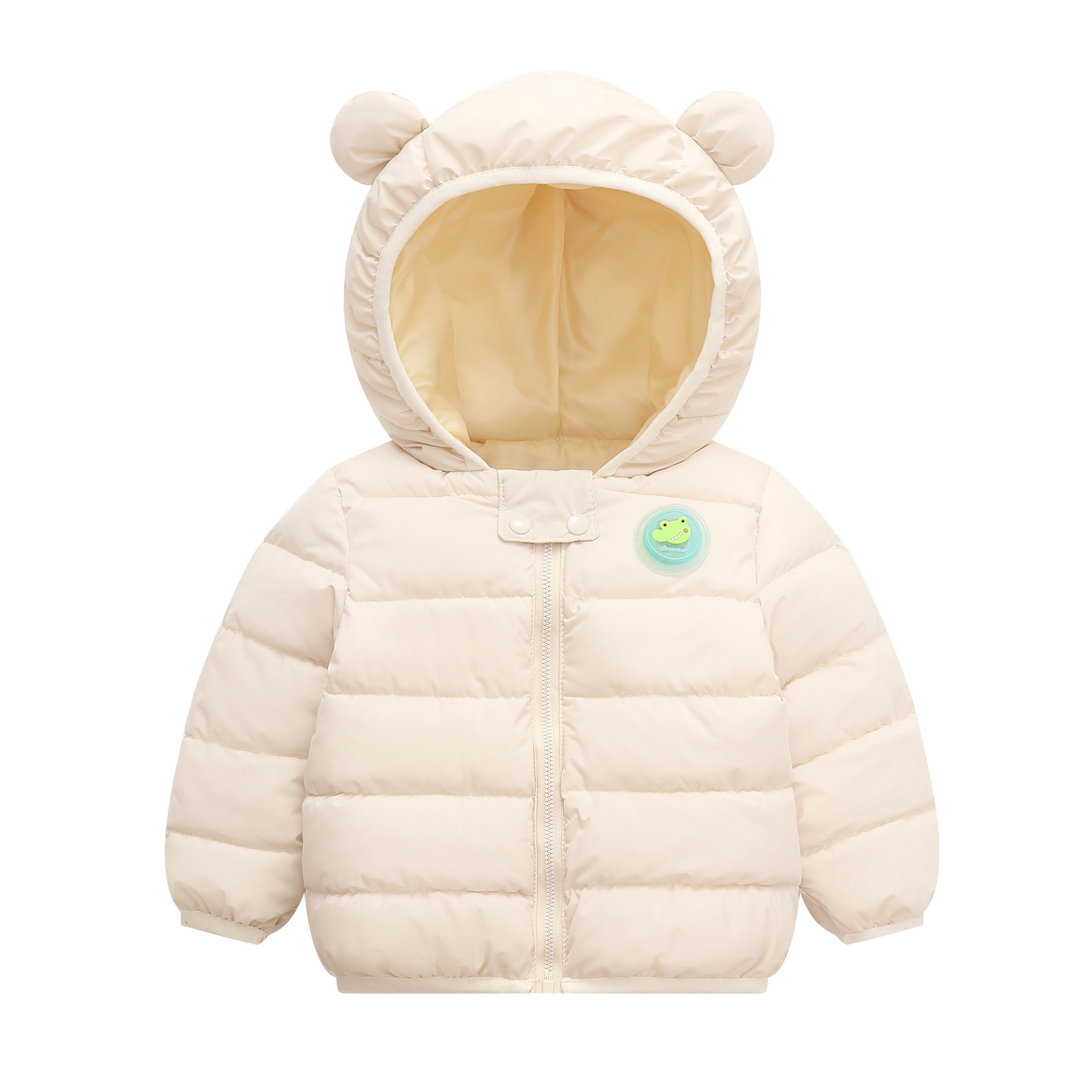 2024 Nuevo invierno Niños intermitente oído de algodón acolchado chaqueta de los niños pequeños niños y niñas bebé infantil engrosada Chaqueta de algodón acolchado