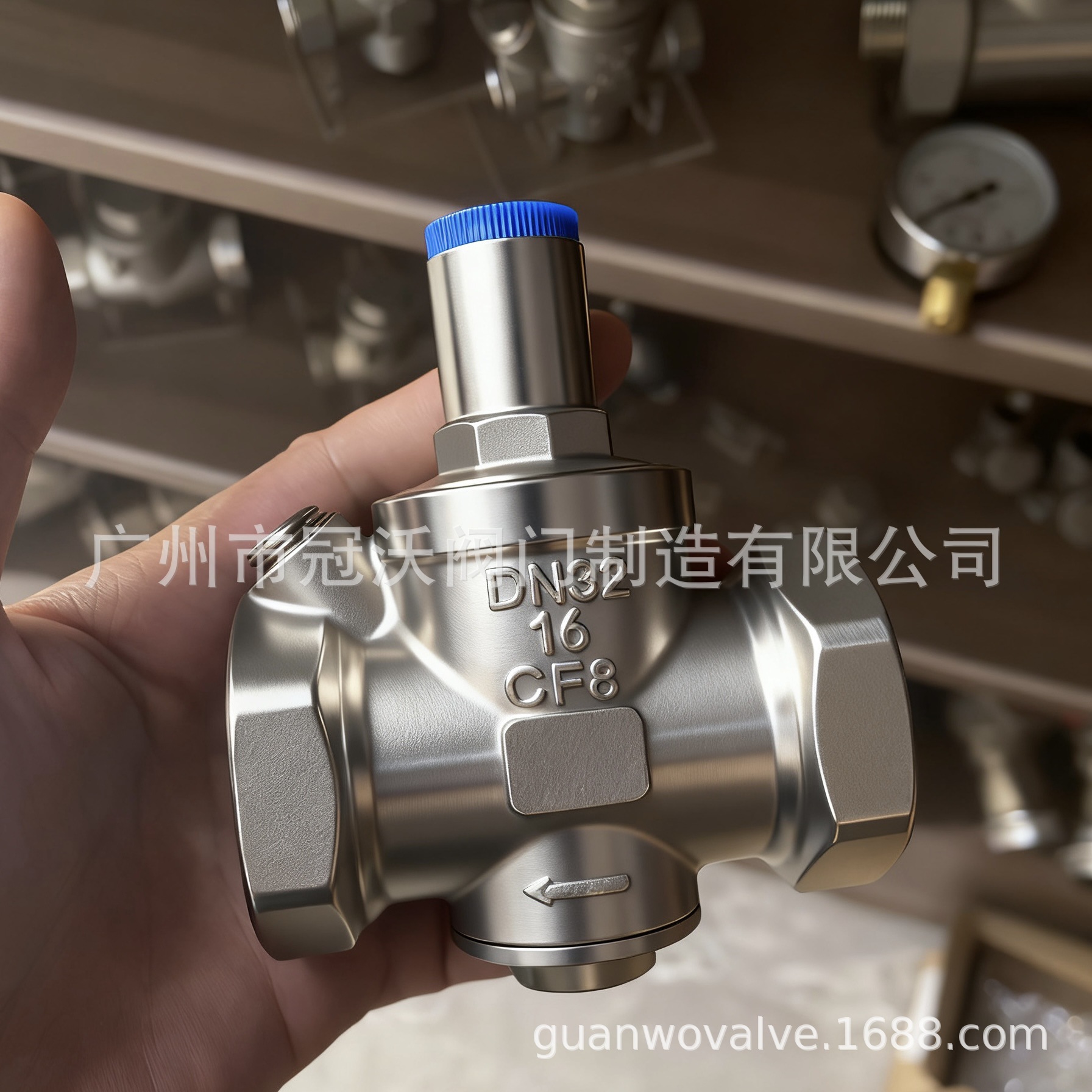 不锈钢减压阀螺纹丝扣减压阀调压阀 Y13X-16P/25PR减压稳压调压阀