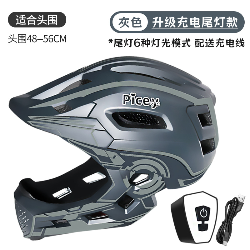 Casco de bicicleta de equilibrio para niños, casco completo, patinaje, sombrero, equipo de montaje, protector, cascos para niños y niñas