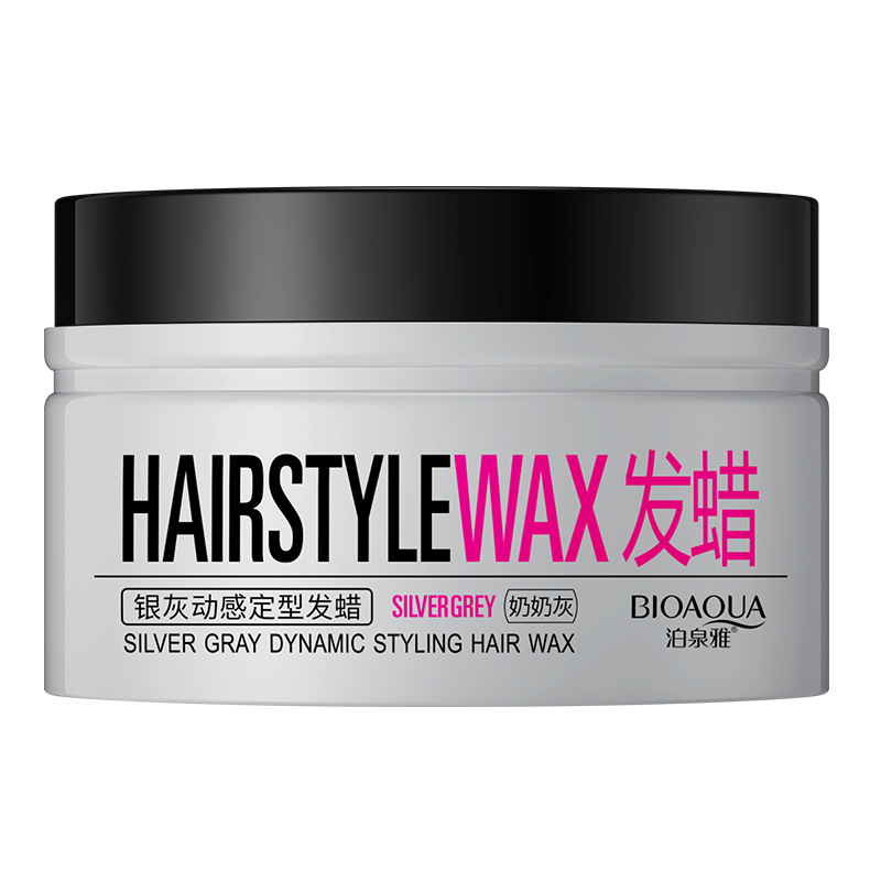 Boquanya abuela pelo gris cera gris plata modelado dinámico pelo cera pelo barro gel agua productos para el cabello al por mayor