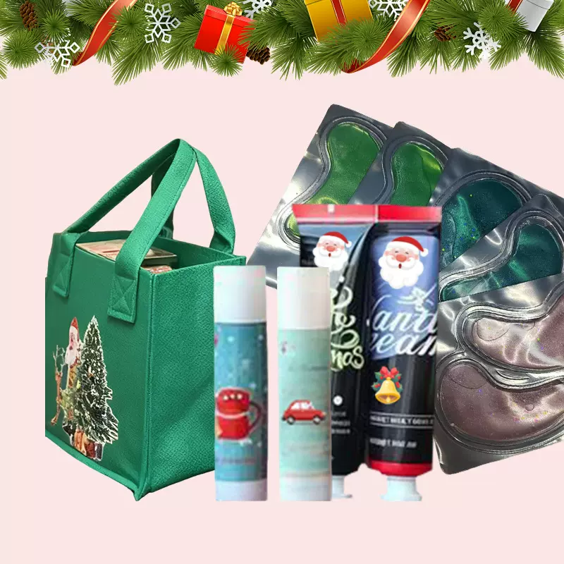 护肤圣诞礼盒润唇膏护手霜眼膜保湿套装圣诞节伴手礼跨境热门爆款