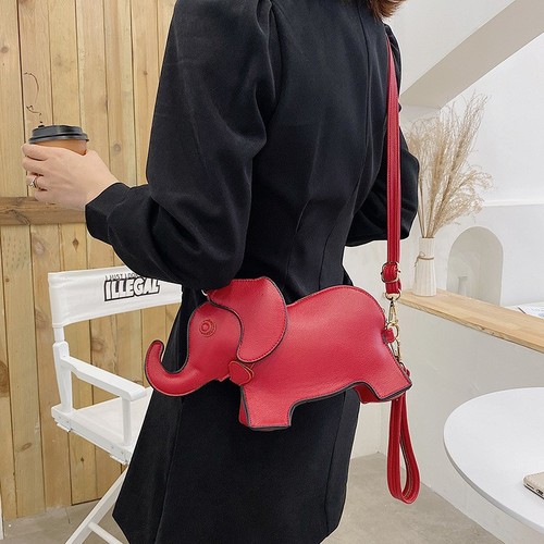 Cross-border niche design bag for women 22 new style cute creative little elephant one-shoulder crossbody bag ins super hot small square bag