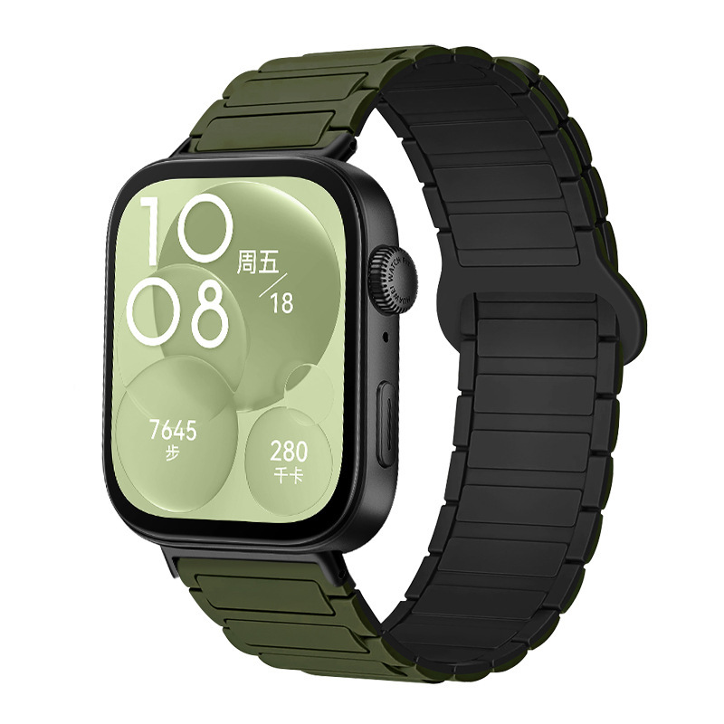 Huawei fit4 Pro シリコンストラップ I 字型クラシックバックル磁気ストラップ Huawei fit3/fit4Pro に適しています。|undefined
