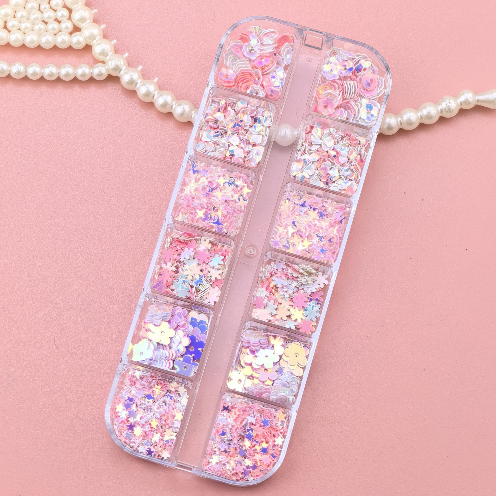 Nail Decoration Accessories Nail Supplies Casual Elegant Lady Star Flower Sequin Nail Decoration Accessories