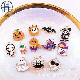 南瓜人DIY韩版饰品配件单吊鬼魂手绳吊坠蝙蝠头绳万圣节系列挂件