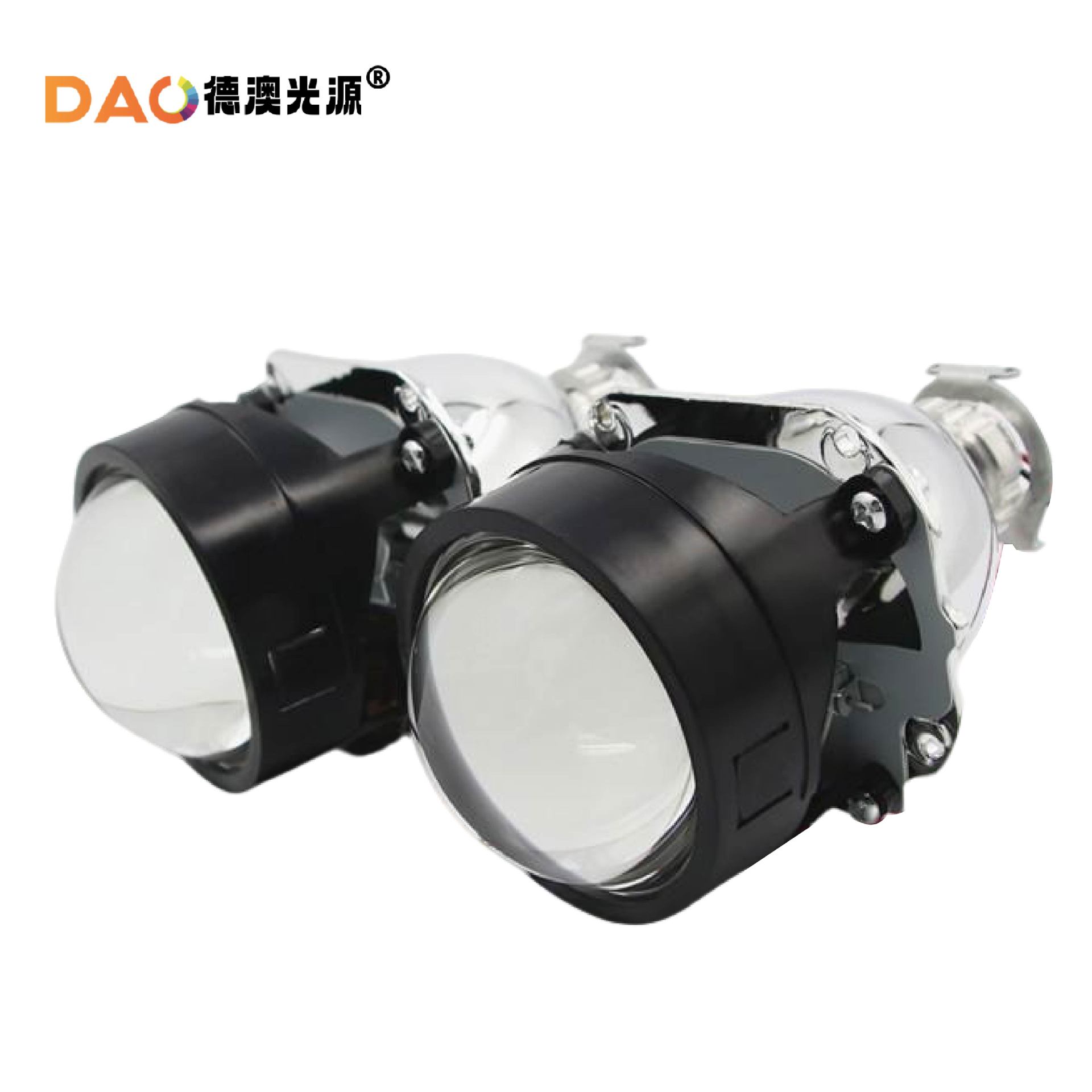 Ventas directas de fábrica Jingang weishitong bombilla de coche de 2.5-pulgadas 3.0tl lente de luz doble H1 diablo ángel ojo de pez