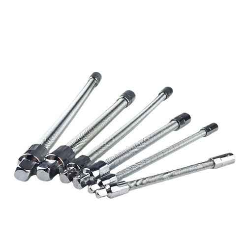 Flexible elastic socket head rod alloy universal flexible shaft ratchet wrench spring extension rod