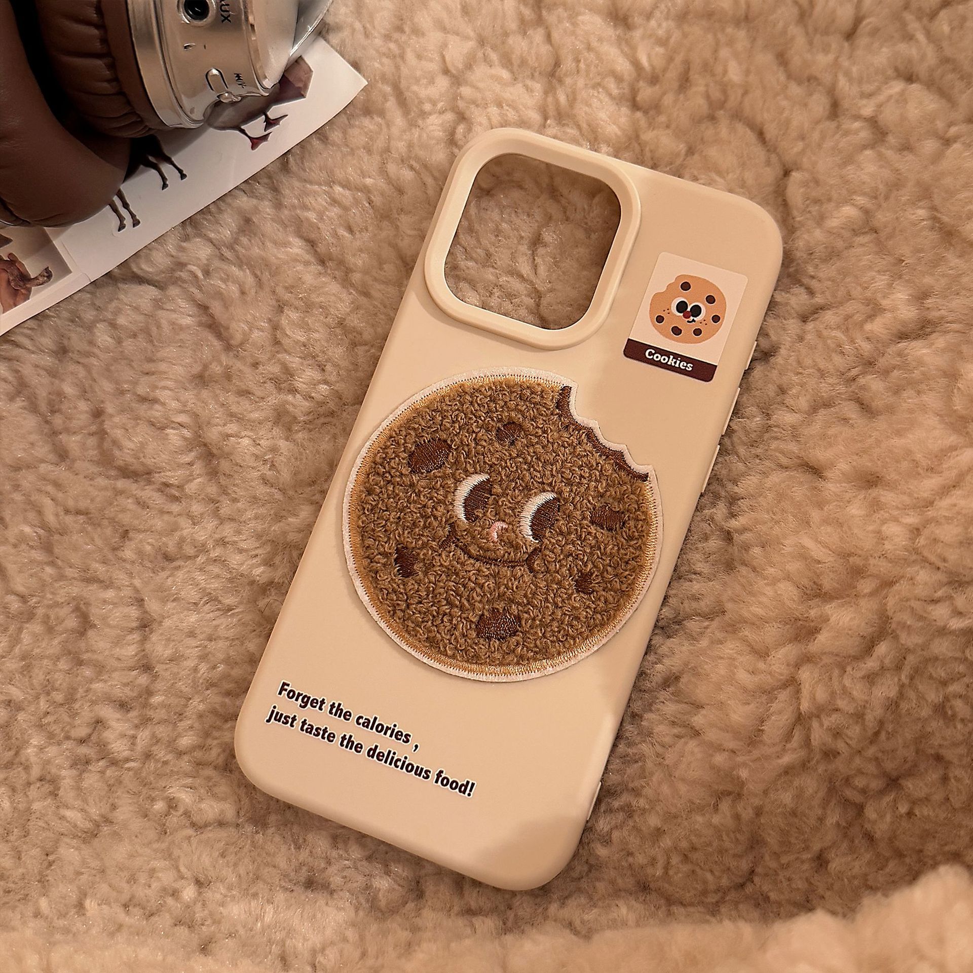 55g Weight iPhone Applicable Brands Phone Cases Classification tpu Material Donuts, French Fries, Cake Pattern Cute Style Embroidery Craft Tpu Donuts French Fries Cake Embroidery Cute Phone Cases Phone Accessories 13