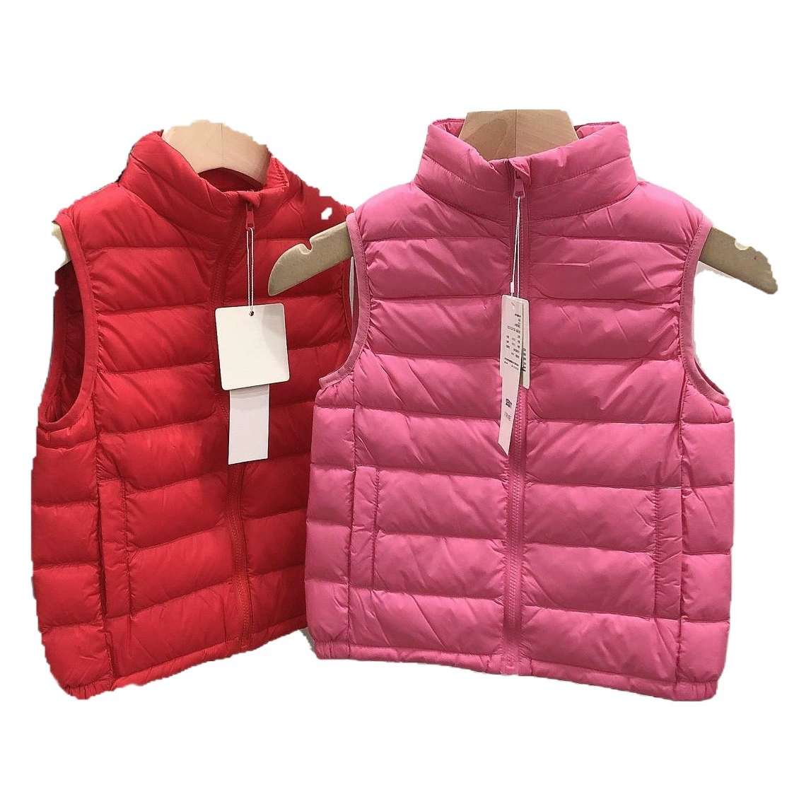 Детская 2023 осенне-зимняя детская одежда пуховик воротник маленький и средний Детский Теплый жилет с пуховиком