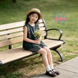 雪萌哒2026夏季森系复古女童套装亲子装  印花木耳边文艺风两件套