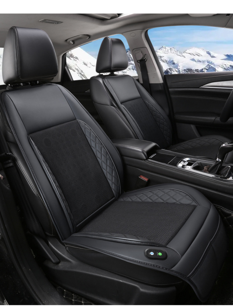 Summer car 12V ventilation cushion 16 fan refrigeration seat cushion 24V truck cold air ventilation cooling cushion cross-border