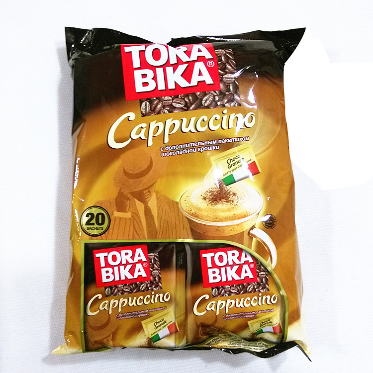 Indonesia Imported Cappuccino Instant Coffee Three-In-One Bar Indonesian Torabika Instant Coffee