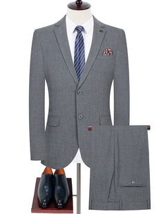 Counter British New Men's Wool Suit suit Autumn and Winter High-end Business Casual Wedding Banquet Suit suit