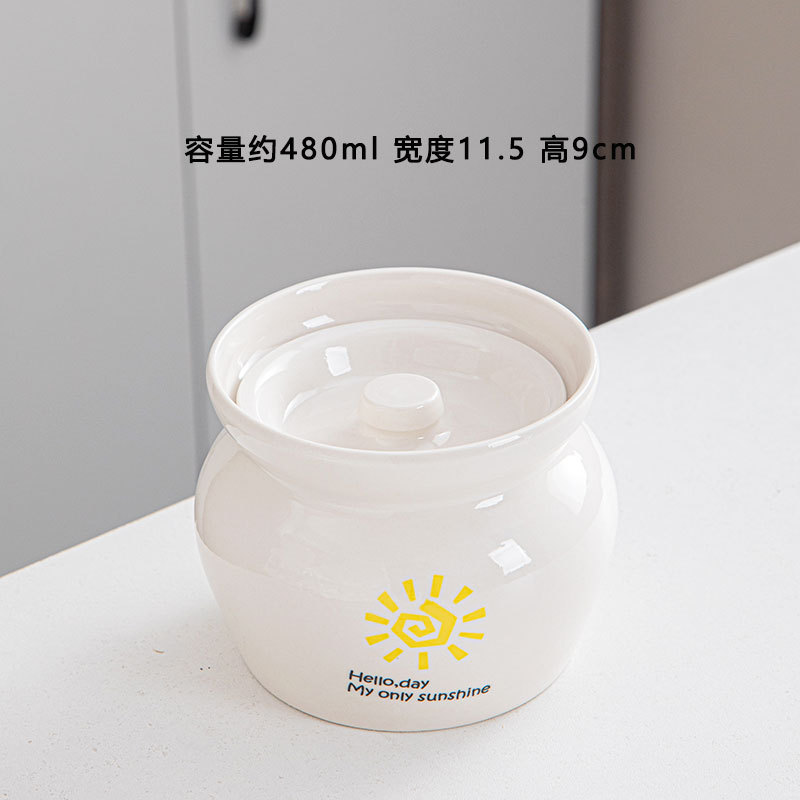 Olla de olla de barro guisada en agua, olla de estofado para una persona, olla de sopa con tapa, snacks de Shaxian, olla de sopa hirviendo de cerámica, venta directa de fábrica