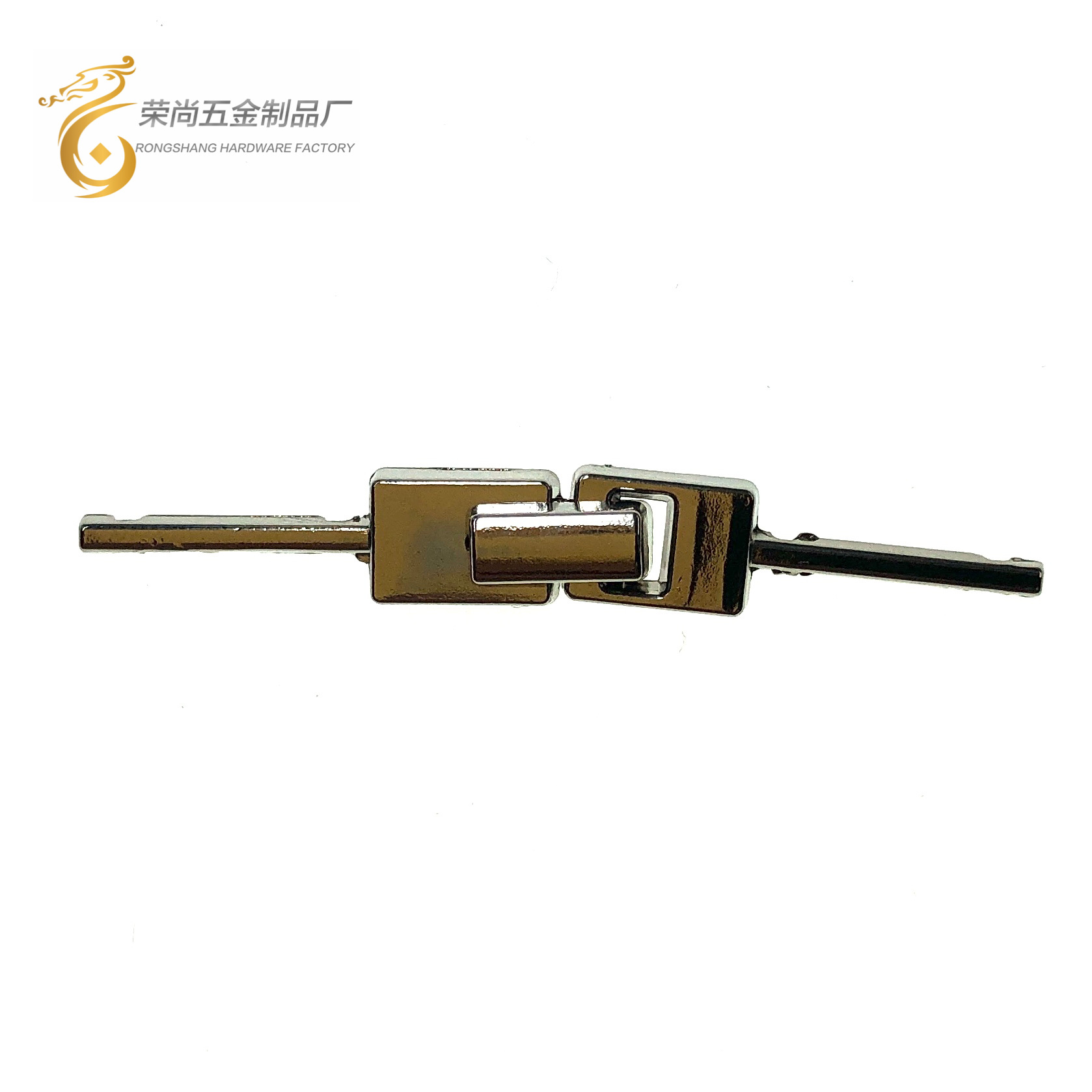 6-7cm旗袍金属一字扣盘扣中国风对扣合金装饰扣新中式锁扣棍diy