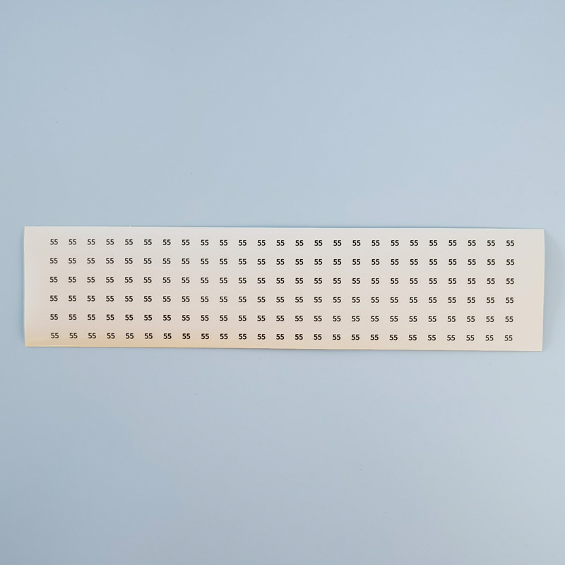 サークル番号デジタルステッカー透明黒字サイズデジタルライブラウンドpvc 5mmステッカーリングブレスレット|undefined