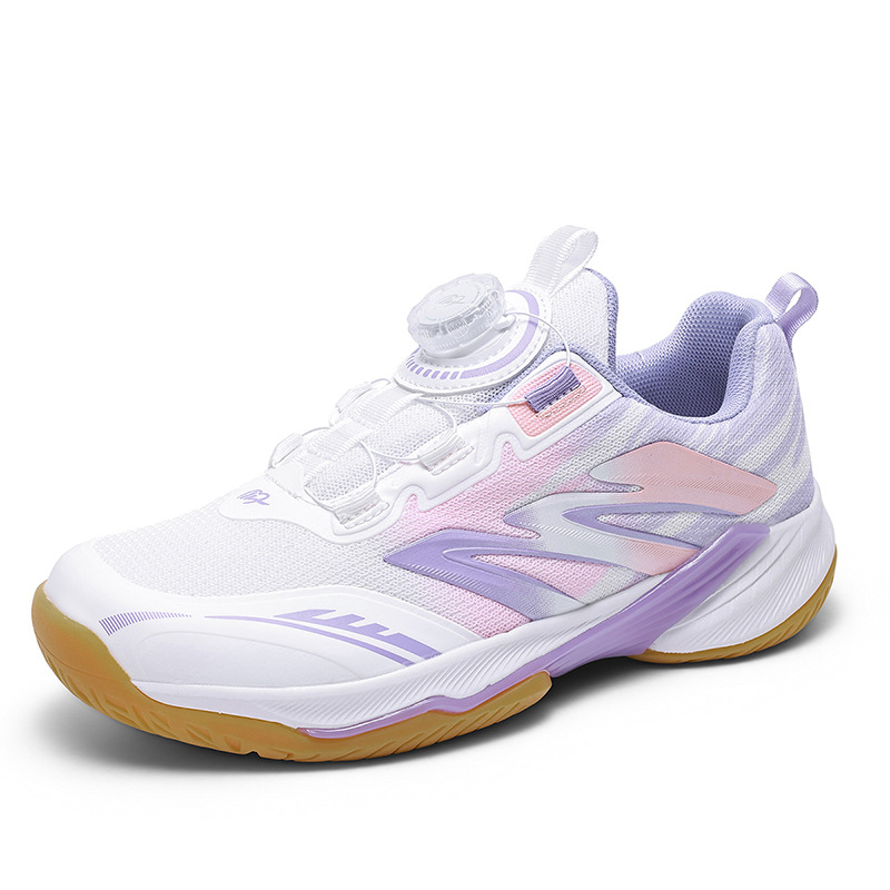 Zapatos de bádminton transfronterizos cómodos y transpirables zapatos deportivos de malla para niños zapatos de entrenamiento de perilla de amortiguación para hombres y mujeres zapatos de tenis de mesa