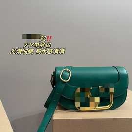 新款复古马鞍包 欧美风 真皮女包 头层牛皮斜挎包包 高级感女士包