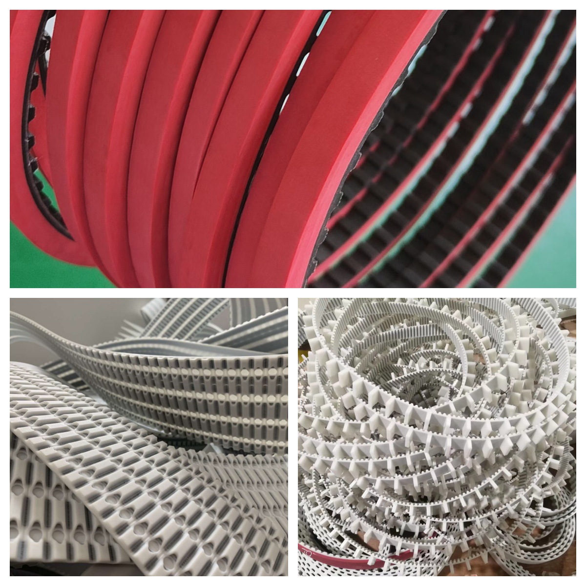 Top riding synchronous belt PU baffle polyurethane steel wire tooth grass pattern transmission belt XH 5M S8M 14M L AT0