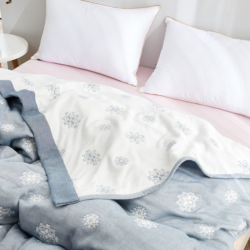 外单清仓单双人八层纯棉纱布毛巾被加厚棉纱空调被盖毯盖被批发