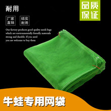 厂家批发牛蛙水产绿色交织尼龙网袋子纱网塑料编织小网眼加密