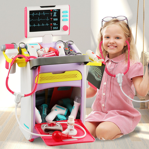 Children's play house doctor toy set simulation medical clinic boy and girl nurse injection stethoscope tool