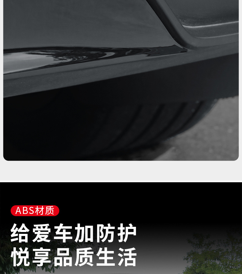 Suitable for Tesla Model Y 2025 New Rear Spoiler, New Model Y Rear Lip Surround, Rear Bumper Wind Blade Decoration