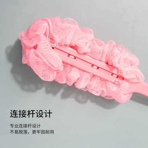 Bath ball for bubble bath, bath ball with long handle, back rub, bath towel, massage foaming net supplies, large bath flower